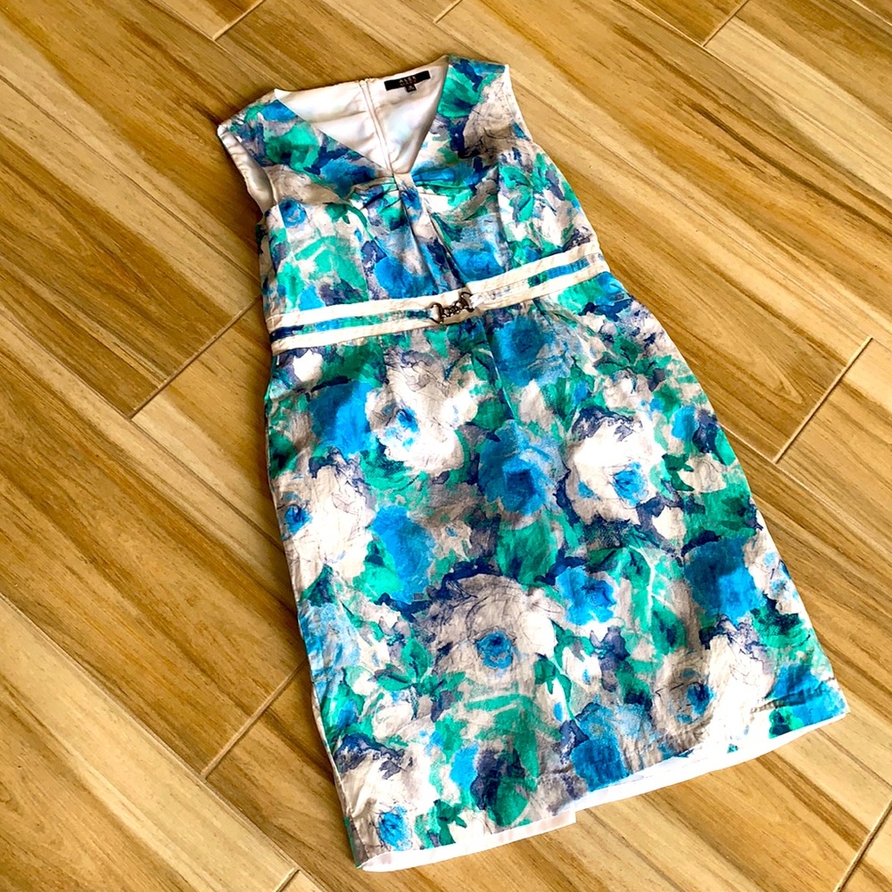 Alex Marie floral dress blue green white size 16 - Picture 3 of 10